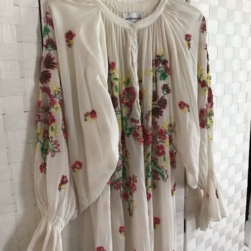 Antik Batik Long Jeweled Dress Size 40/US 10
